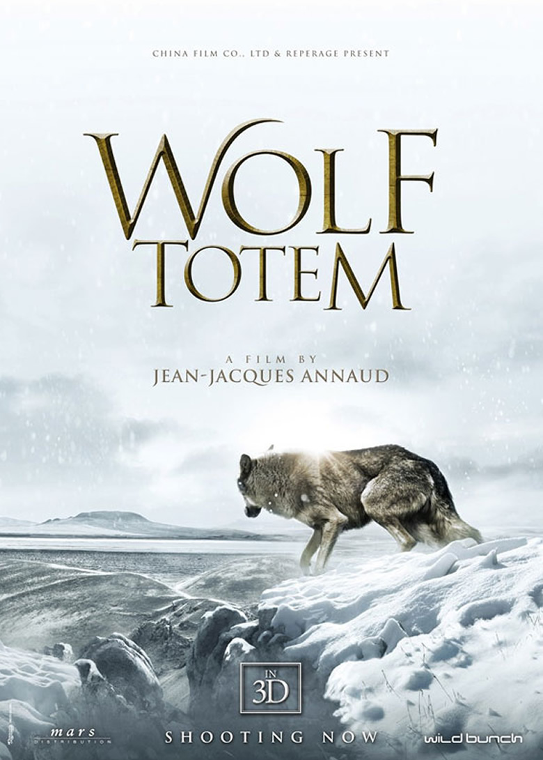 Wolf Totem hollywood movie poster featuring Instinct Animals for Film’s Wolf